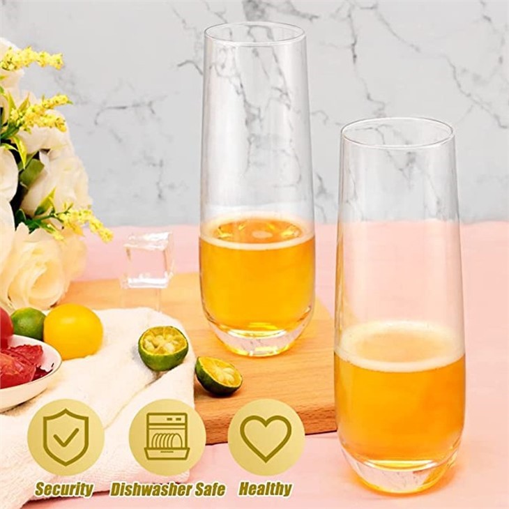 Glass Champagne Cup Without Handle